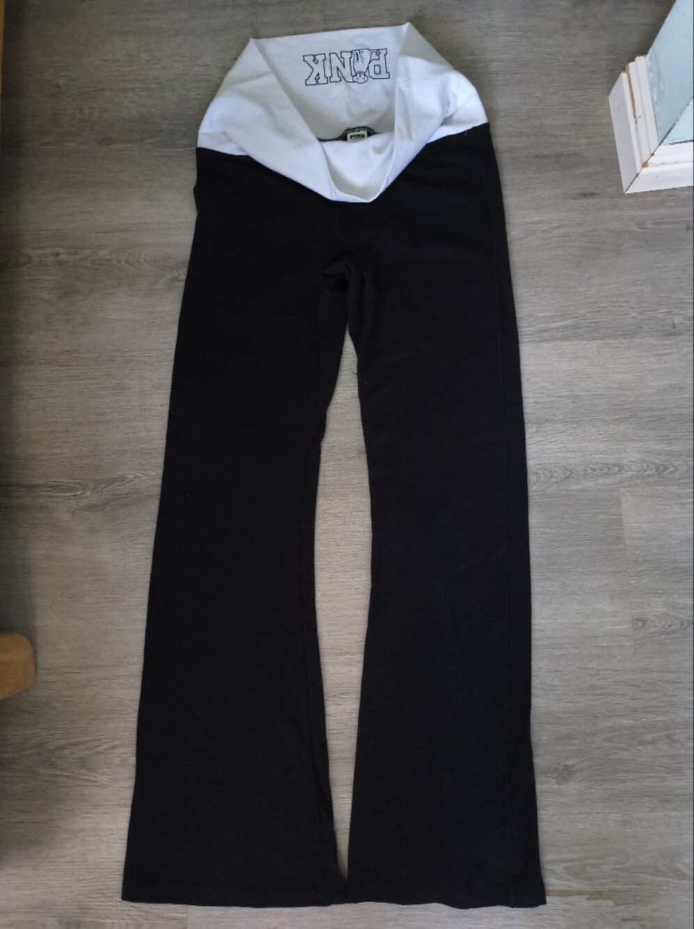 VS PINK fold Over Leggings Limited-Edition Spring Break Midnight Size L NWoT